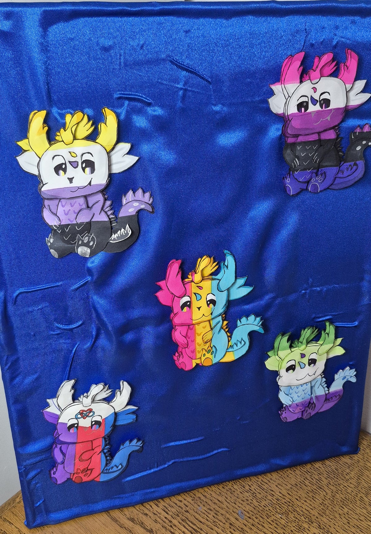 3D Drachenmagnet Set Pride Edition