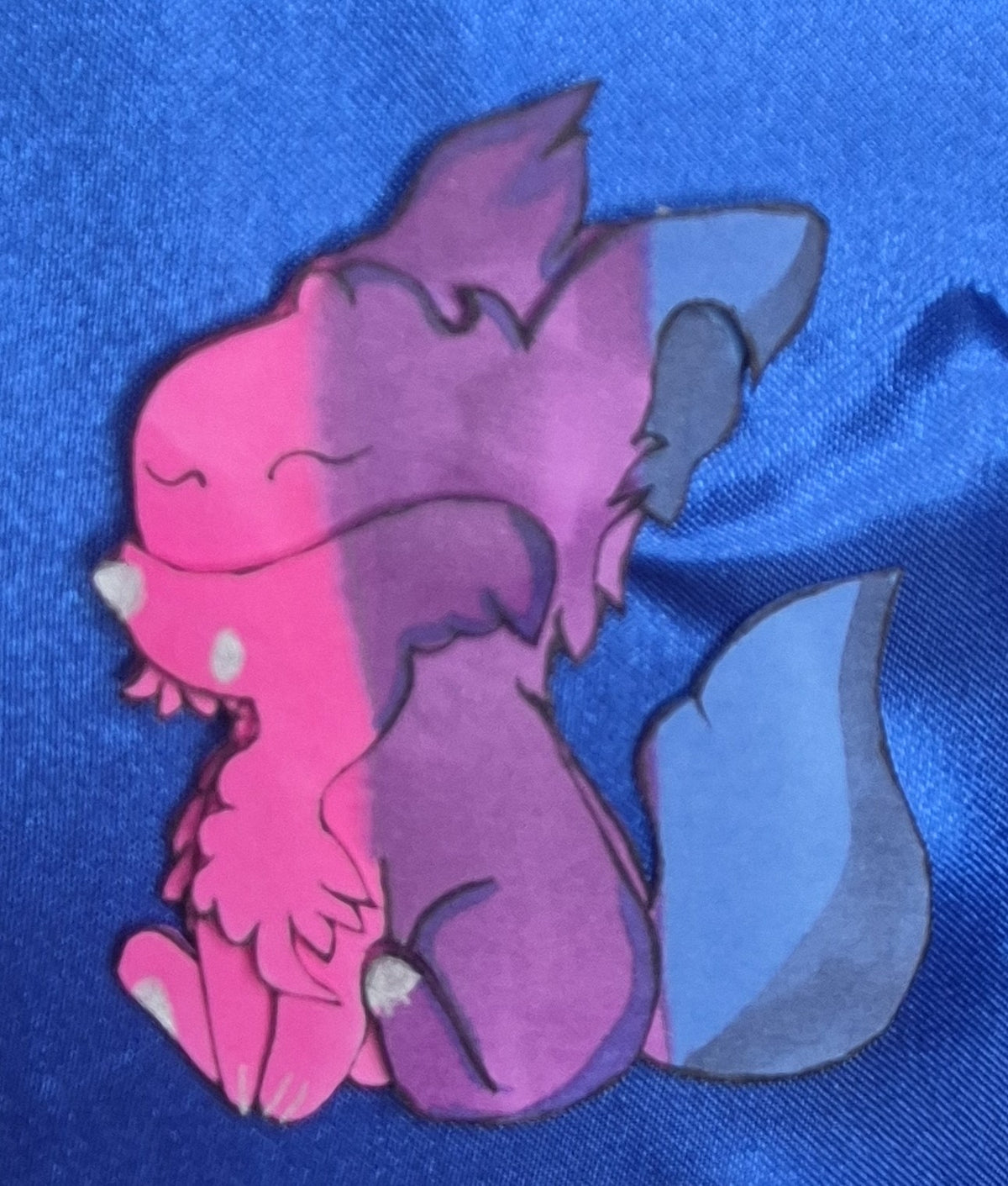 3D Wolf Magnet Bisexuell Pride-Flagge
